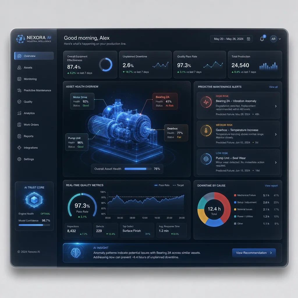 Cloud interface dashboard